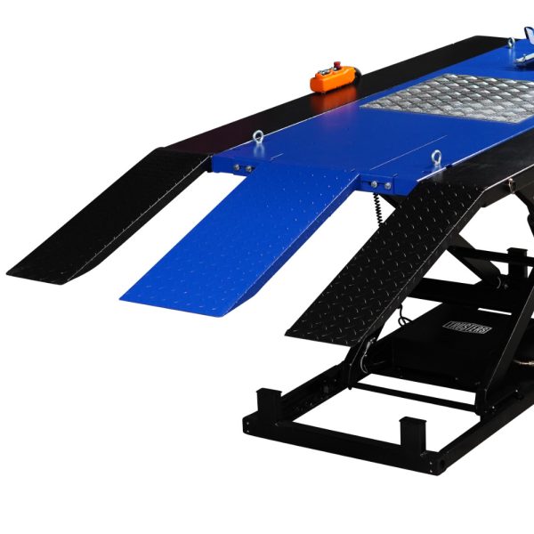 82 100 2 <strong>Table élévatrice Moto et Quad électro-hydraulique Powerlift 1000 Bleu</strong> <strong>Capacité de levage 1 tonne.</strong>