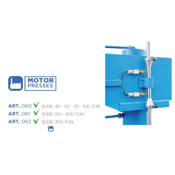 9955 162 8 <strong>Presse électrohydraulique d'atelier, OMCN 162</strong> <strong>Capacité de 50 tonnes.</strong>