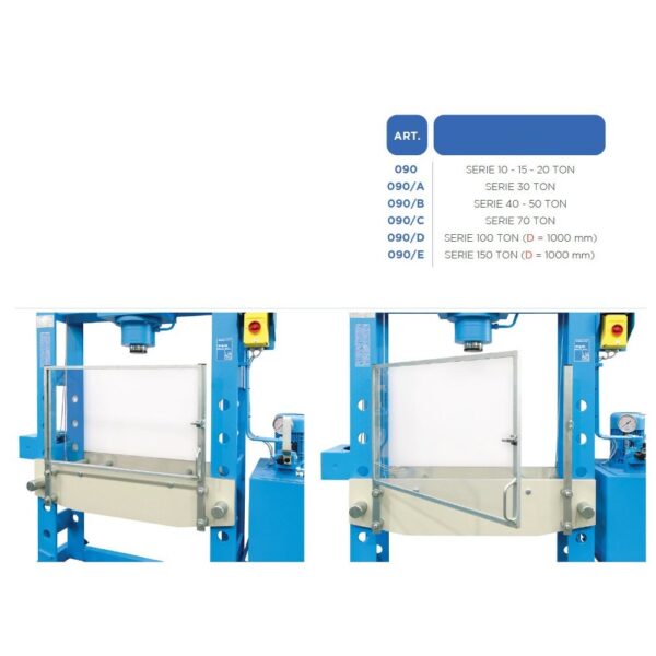 9955 280 W 7 <strong>Presse électrohydraulique d'atelier OMCN 280/W</strong> <strong>Capacité de 300 tonnes.</strong>