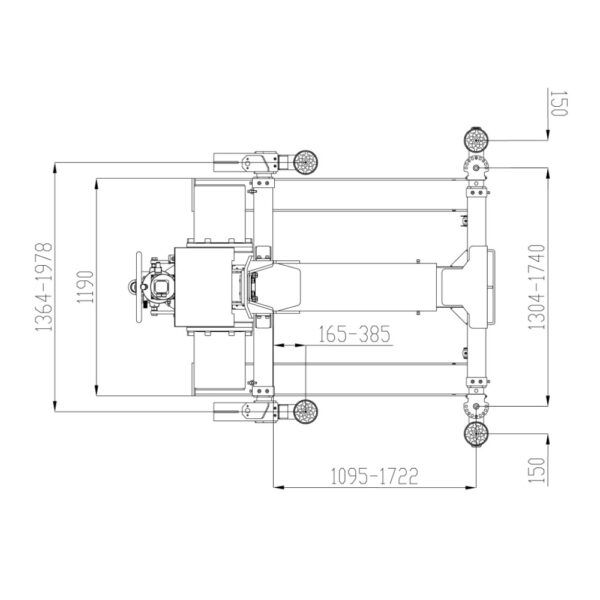 ATH Heinl 35M 7 <strong>Pont élévateur mono-colonne ATH-Single Lift 35M. </strong> <strong>Capacité de levage 3,5 tonnes. </strong> <strong>Particulièrement adapté aux activités de peinture et de carrosserie, de service freins et pneus.</strong>