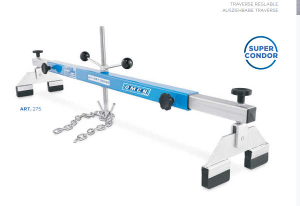 OMCN 275 <strong>Pont de moteur, traverse extensible, réglable en hauteur, OMCN 275 500KG.</strong>