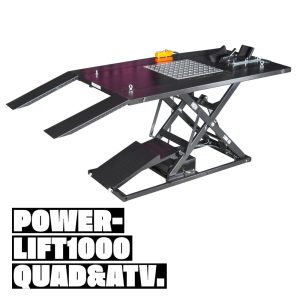 Pont élévateur Moto et Quad TRUSTERS Powerlift 1000 NOIR - 1 Tonne