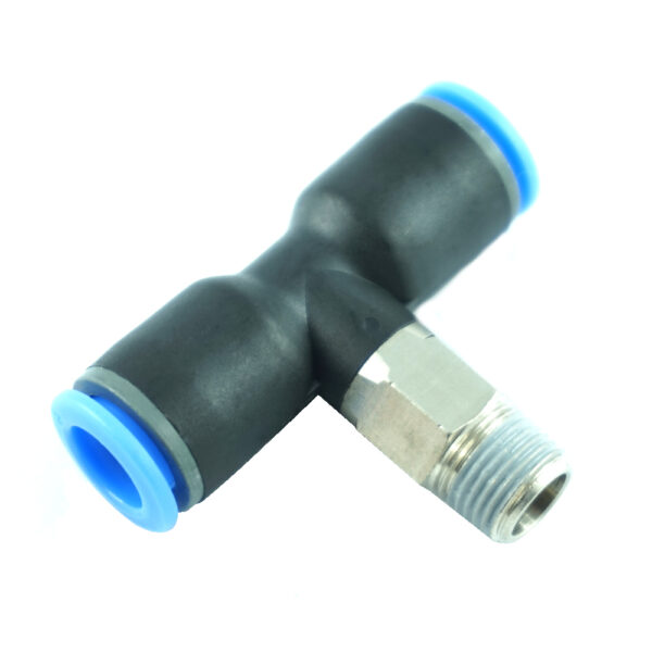 100 156 1 <strong>Raccord pneumatique en T R1/8" tuyau Ø 8mm pour démonte-pneus</strong> <strong>Veuillez vérifier le diamètre de toutes les connexions !</strong>