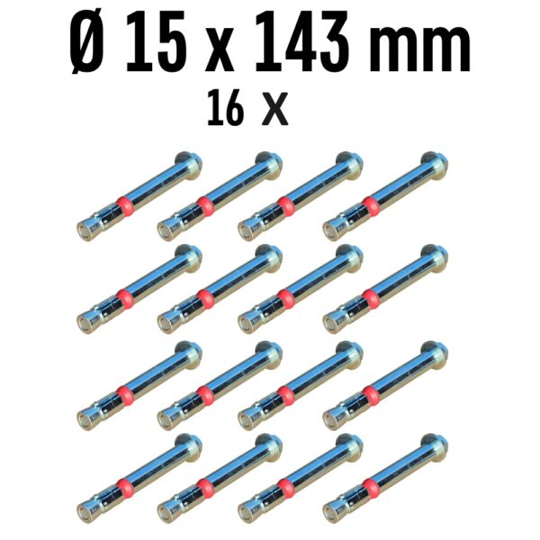 100 KPX 1 1 <strong>Kit de 16 chevilles pour ancrage Ravaglioli KPX 337 + 343</strong>