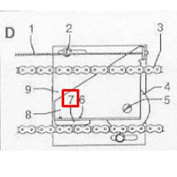 1745930 3 <strong>Guide-chaîne pour ponts élévateurs Hofmann GT, GTE, BT, BTE</strong>