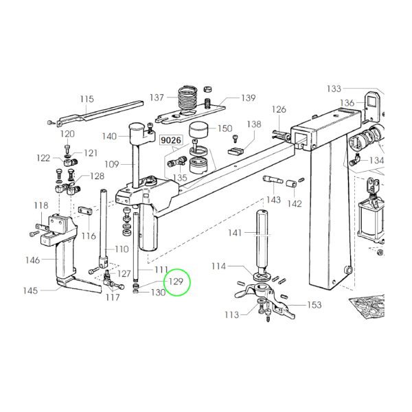 1900 34 2 <strong>Joint d'étanchéité pour le bras des machines de montage de pneus Corghi</strong>