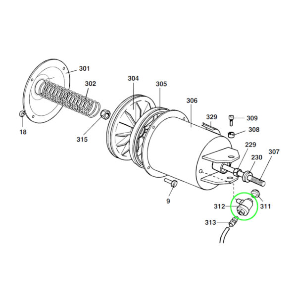 3005320 4 <strong>Valve de purge rapide pour les machines de montage de pneus SICE</strong>