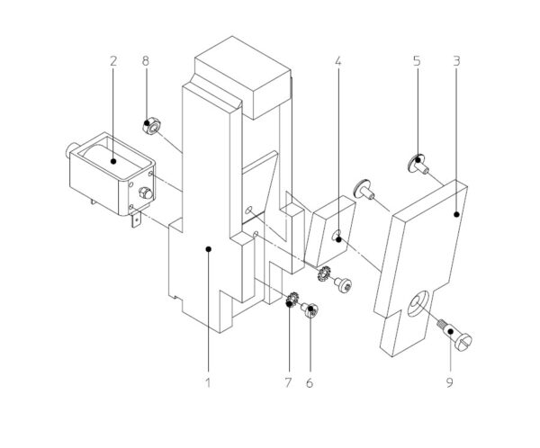 Dispositif de verrouillage pont Stertil Koni SK 2030A - Image 3