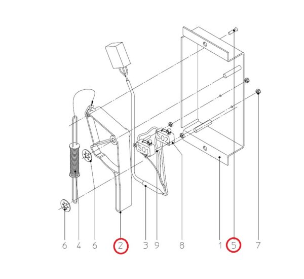 Levier de chaîne pont Stertil Koni SK 2030 A - Image 2