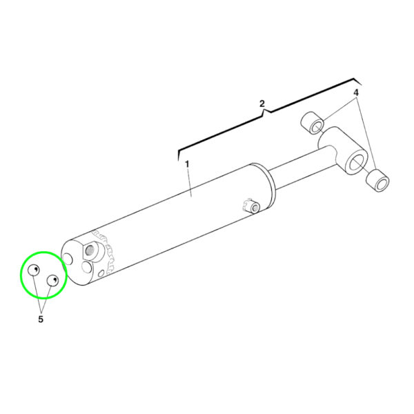 Bille vérin pont ciseaux Ravaglioli 1450N - Image 2