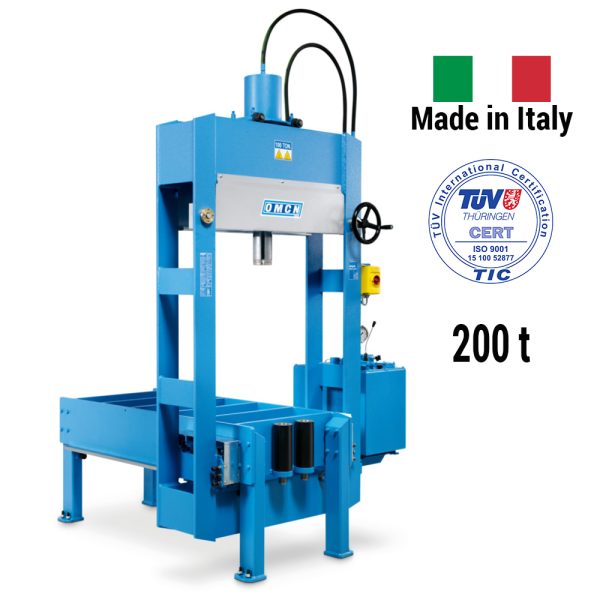 9955 205 WM 1 1 <strong>Presse électrohydraulique à montant mobile OMCN 205/WM - 200 Tonnes</strong>