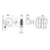Enrouleur fixe ABS Ecodora - huile et similaires 150 bar |10 m - Image 5