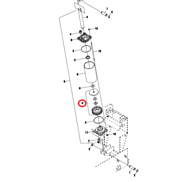 GU4870 2 Ensemble de joints de vérin basculant pour Machines de montage de pneus Ravaglioli G6441, G7441, G8641, G8645