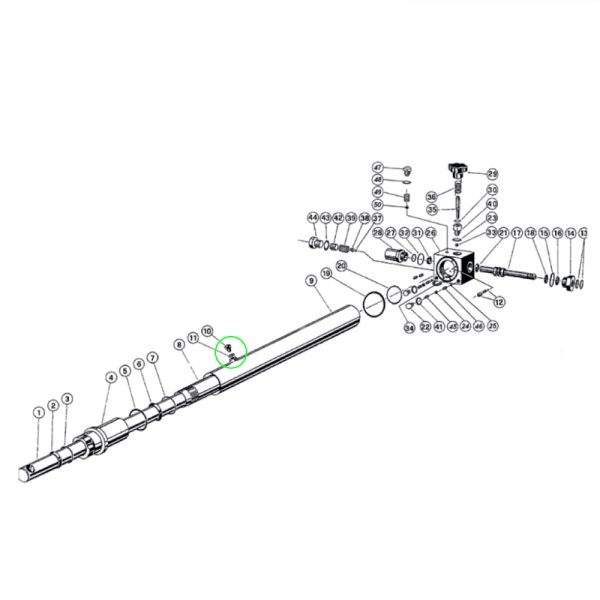 OMCGRUP13310 2 <strong>Vis de purge de vérin hydraulique pour les grues d'atelier OMCN GP05 et GP010</strong>