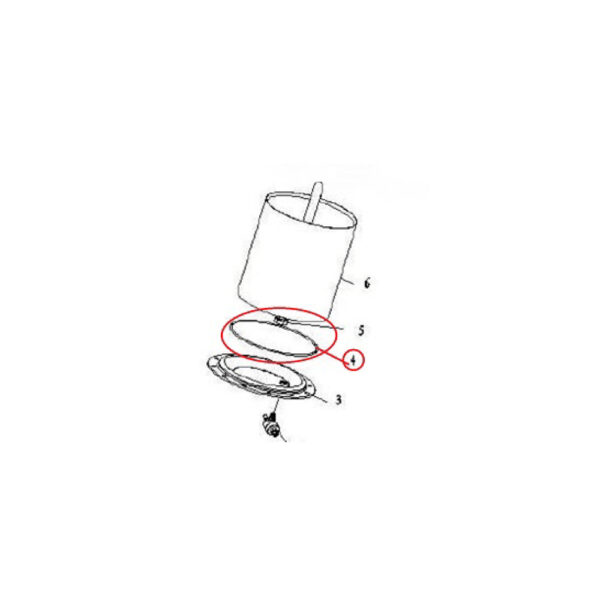 ROR8002 2 Joint torique Ø180x2.65 (cylindre de dégagement) pour machines de montage de pneus ATH M72