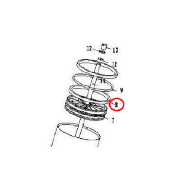 RYR8001 2 Joint en V 184x173 (cylindre de dégagement) pour démonte-pneus ATH M72