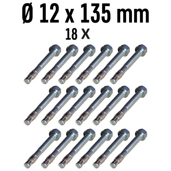 100 Z 52 1 <strong>Kit de 18 Chevilles d'Ancrage pour Zavagli-Santi Z-52, Z-42, Z-63</strong>