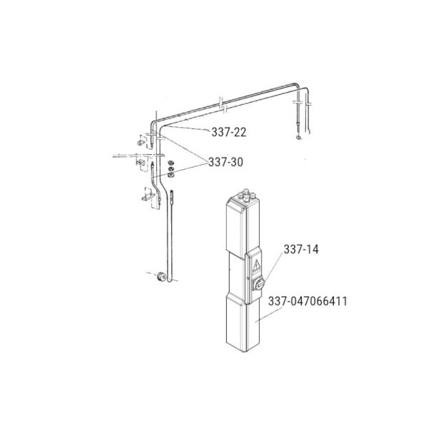 337 22 1 <strong>Câble de compensation de hauteur pour ponts élévateurs Ravaglioli KPN, KPX</strong>