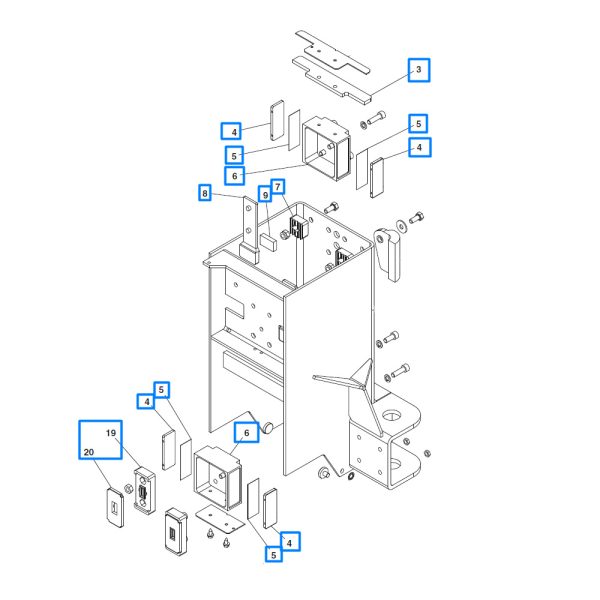 631 337 0 <strong>Kit complet guide chariot de levage pour ponts élévateurs Butler TOREK 32, 32P, 32PH, 33, 35, 40</strong>