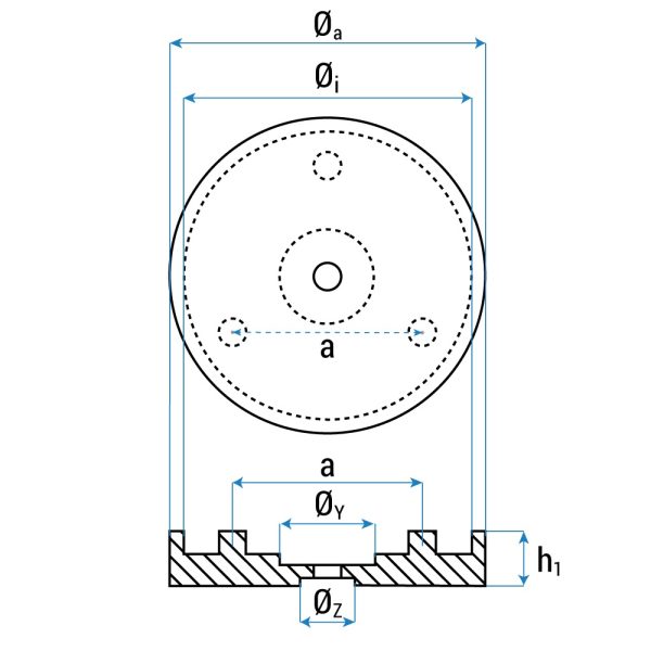 690a 2 <strong><span class="">Tampon en caoutchouc </span><span class="">pour ponts élévateurs OMCN </span>199</strong>  