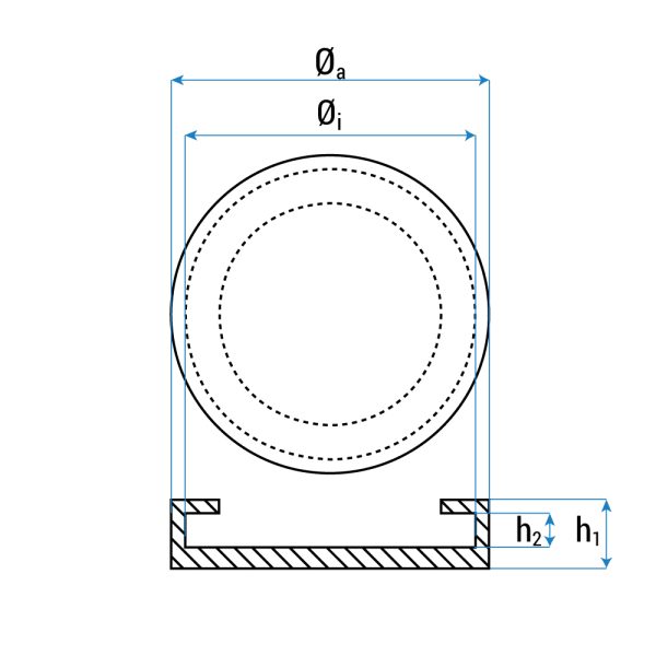 691A 2 <strong>Tampon en caoutchouc pour ponts élévateurs Ravaglioli KPX / KPN / KPS</strong> <strong>Dimensions: Ø125mm x H. 25mm</strong>