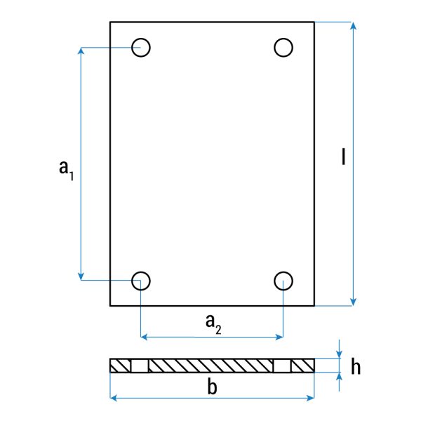 694 3 <strong>Tampon en caoutchouc pour ponts élévateurs TWIN BUSCH, Launch et Ever Eternal</strong> <strong>Dimensions : 128 x 74 x 7 mm (LxlxH)</strong>