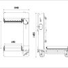 Chariot porte-roues AC Hydraulic WT1500NT | 1,5 Tonnes - Image 6