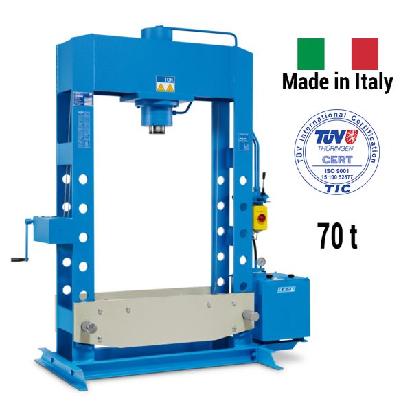 9955 163 0 <strong>Presse électrohydraulique d'atelier, OMCN 163</strong> <strong>Capacité de 70 tonnes.</strong>