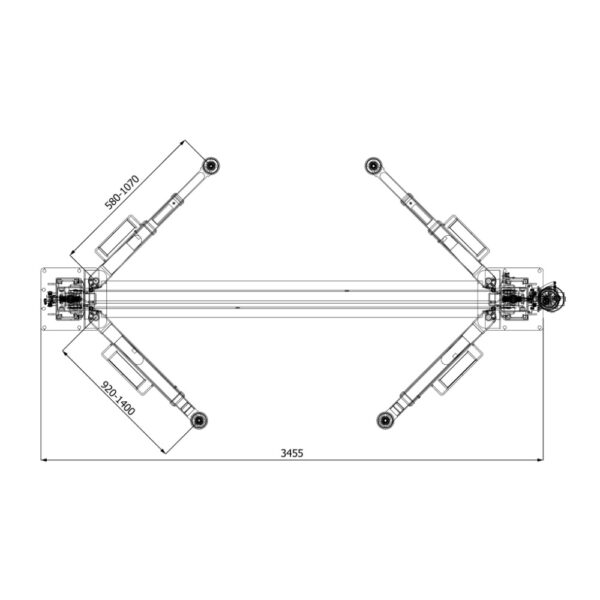 ATH 622161 7 <strong>Le Pure Lift 2.40A 400V est un pont élévateur hydraulique robuste conçu pour une utilisation intensive.</strong>