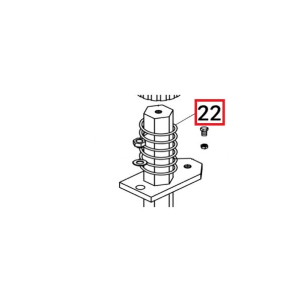 Ressort de tension barre hexagonale démonte-pneus ATH-Heinl ATH M52 - M72