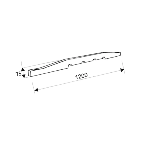 Barre de renfort ponts élévateurs TRUSTERS ELVT2300 (pour fondations de 150 à 210 mm)