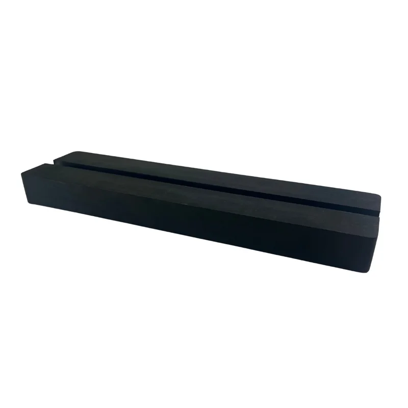 Cale de sécurité caoutchouc avec encoche en U - 365 x 100 x 35mm - Réf. 717G