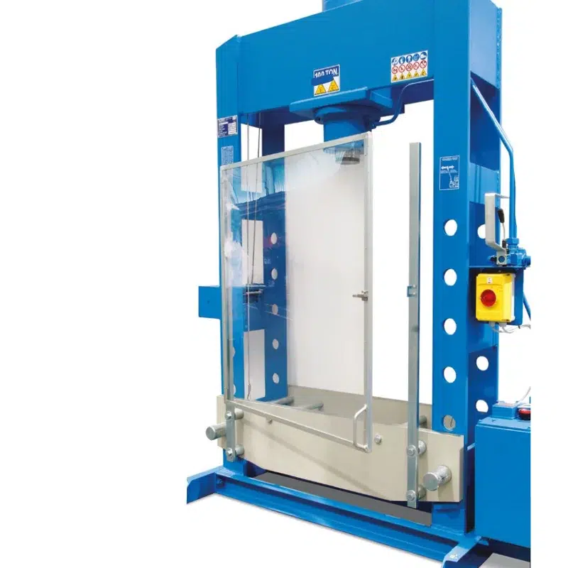 Porte de protection Lexan pour presse d'atelier OMCN 100t - Réf. 9955-090d