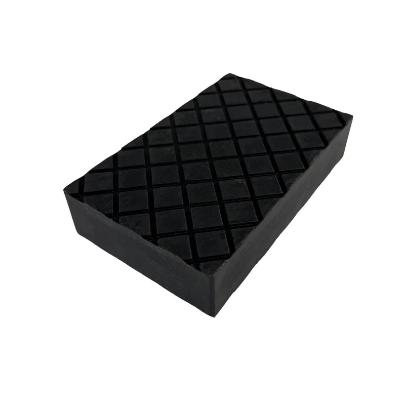 Bloc caoutchouc plein avec surface structurée 160x100x35mm pour ponts élévateurs Trusters ELVT3300