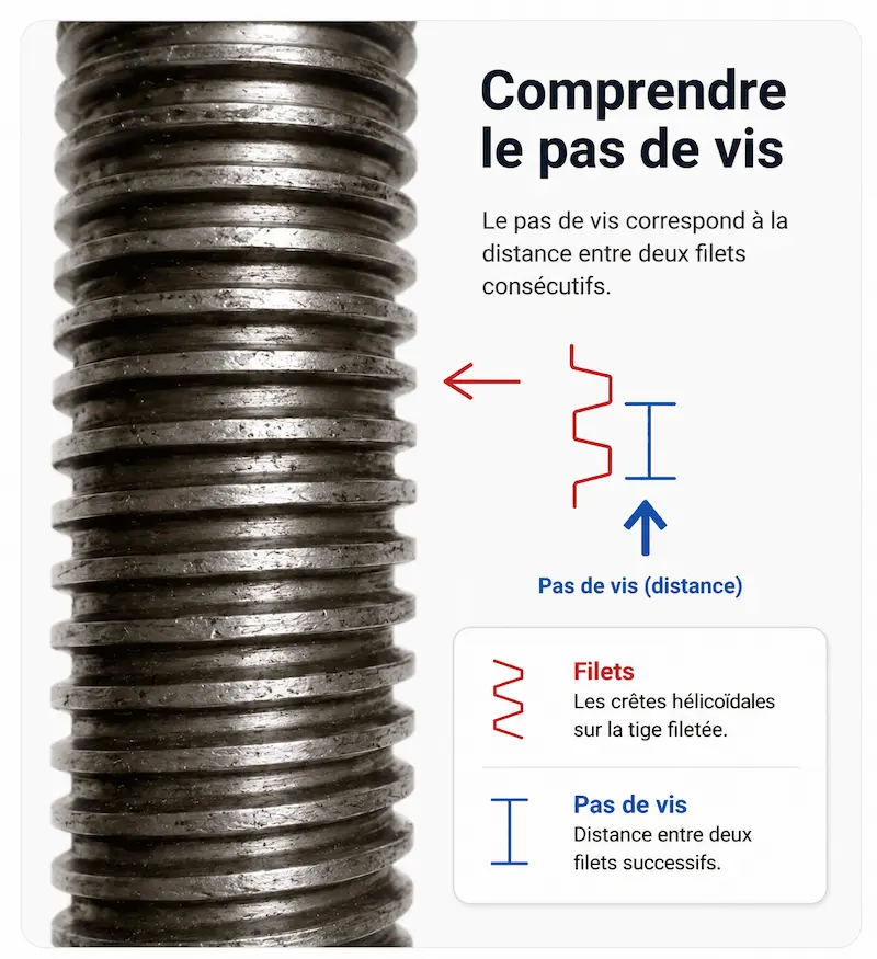 E24 - Équipements-24 comprendre mesure pas de vis